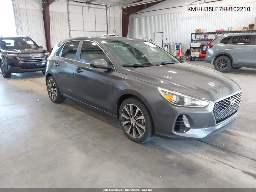 HYUNDAI ELANTRA 2019, VIN KMHH35LE7KU102210