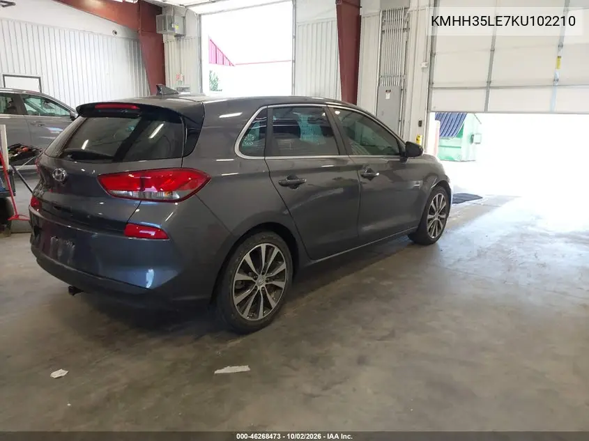 2019 HYUNDAI ELANTRA VIN KMHH35LE7KU102210 — фото 4