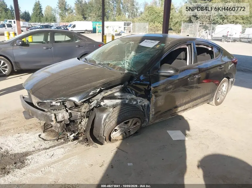 2019 HYUNDAI ELANTRA VIN 5NPD84LF6KH460772 — фото 2