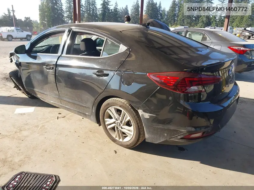 2019 HYUNDAI ELANTRA VIN 5NPD84LF6KH460772 — фото 3