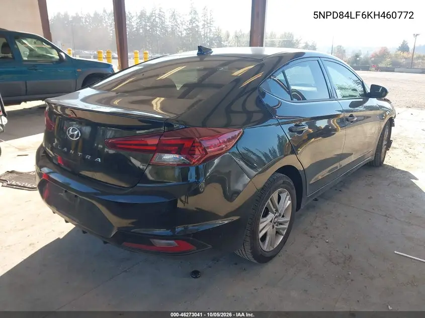 2019 HYUNDAI ELANTRA VIN 5NPD84LF6KH460772 — фото 4