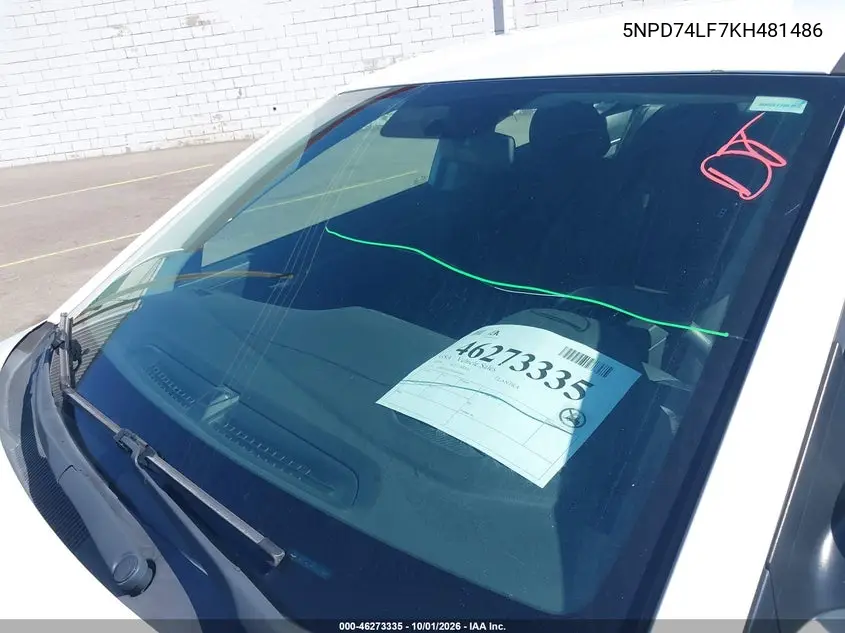 2019 HYUNDAI ELANTRA VIN 5NPD74LF7KH481486 — фото 12