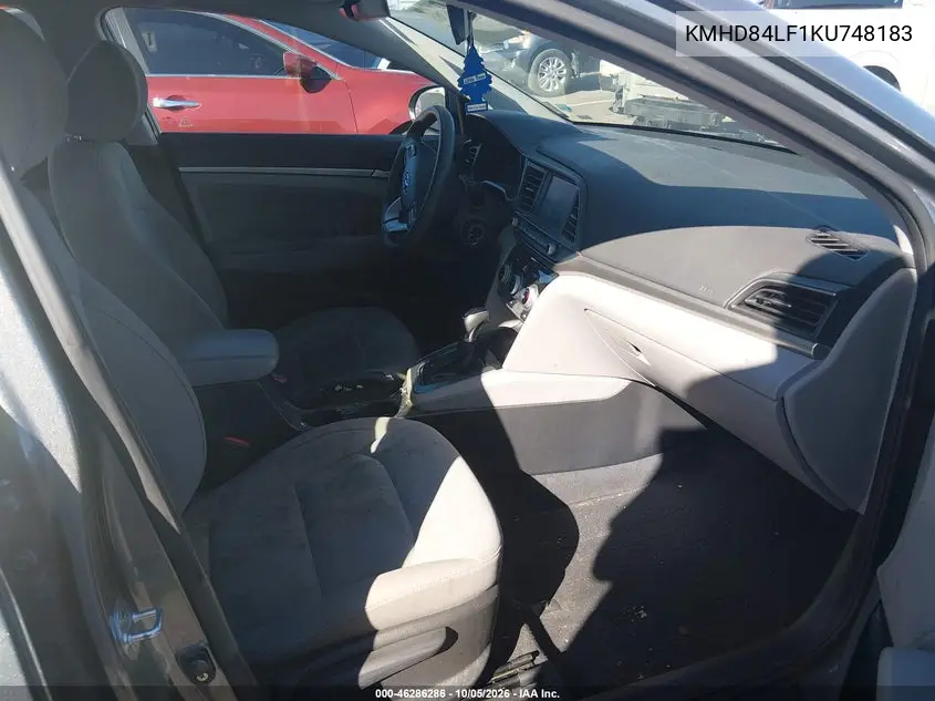 2019 HYUNDAI ELANTRA VIN KMHD84LF1KU748183 — фото 5