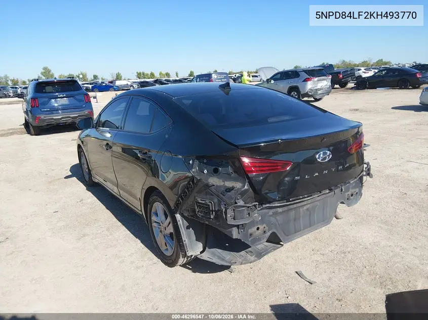 2019 HYUNDAI ELANTRA VIN 5NPD84LF2KH493770 — фото 3