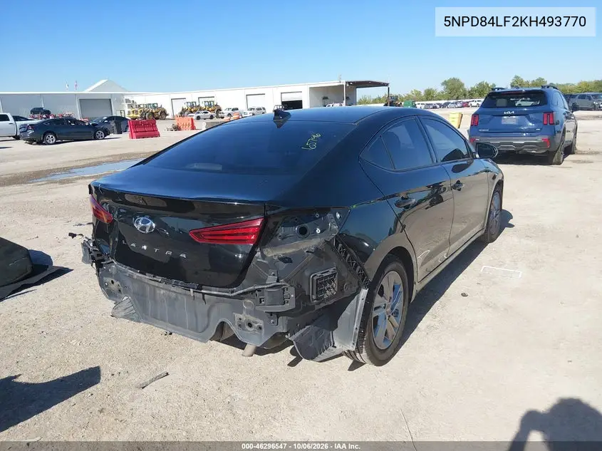 2019 HYUNDAI ELANTRA VIN 5NPD84LF2KH493770 — фото 4