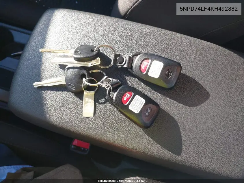 2019 HYUNDAI ELANTRA VIN 5NPD74LF4KH492882 — фото 11