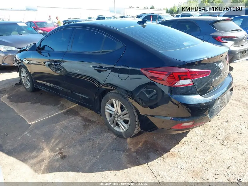 2019 HYUNDAI ELANTRA VIN KMHD84LF1KU761080 — фото 3