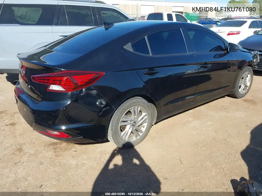 2019 HYUNDAI ELANTRA VIN KMHD84LF1KU761080 — фото 4