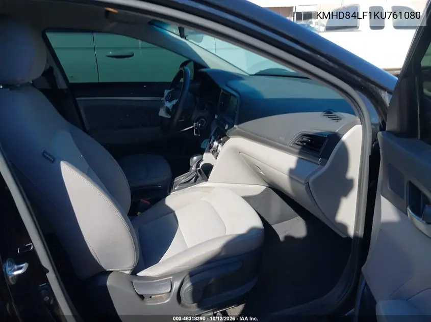 2019 HYUNDAI ELANTRA VIN KMHD84LF1KU761080 — фото 5