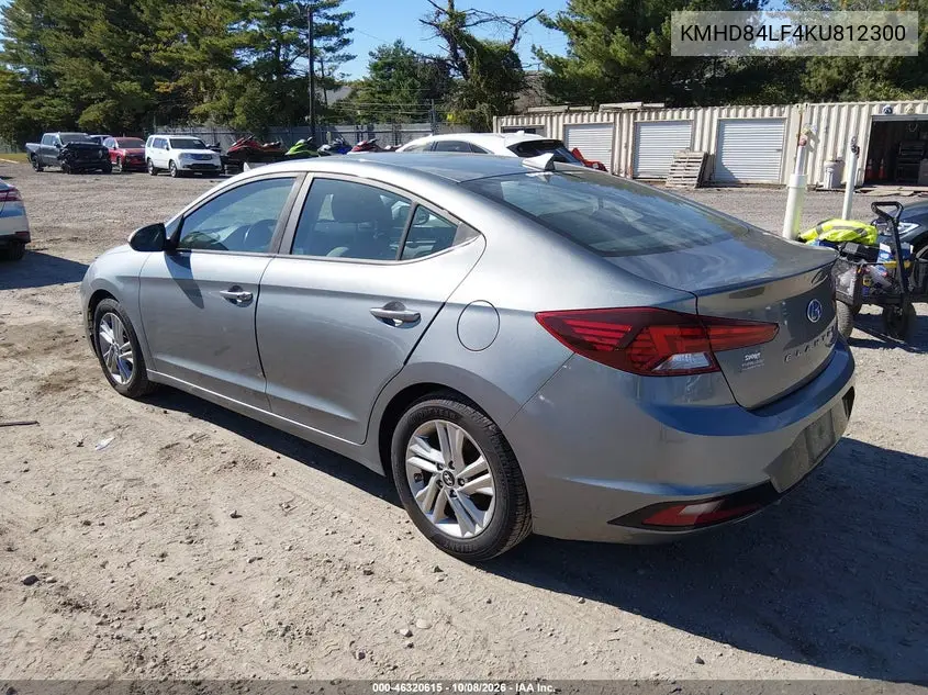 2019 HYUNDAI ELANTRA VIN KMHD84LF4KU812300 — фото 3