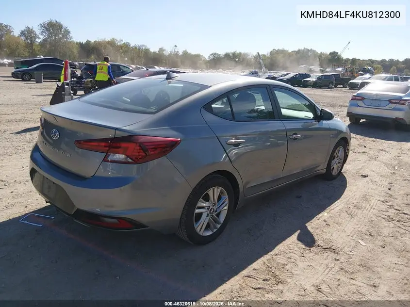 2019 HYUNDAI ELANTRA VIN KMHD84LF4KU812300 — фото 4