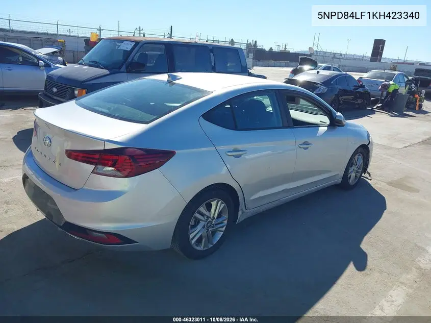2019 HYUNDAI ELANTRA VIN 5NPD84LF1KH423340 — фото 4