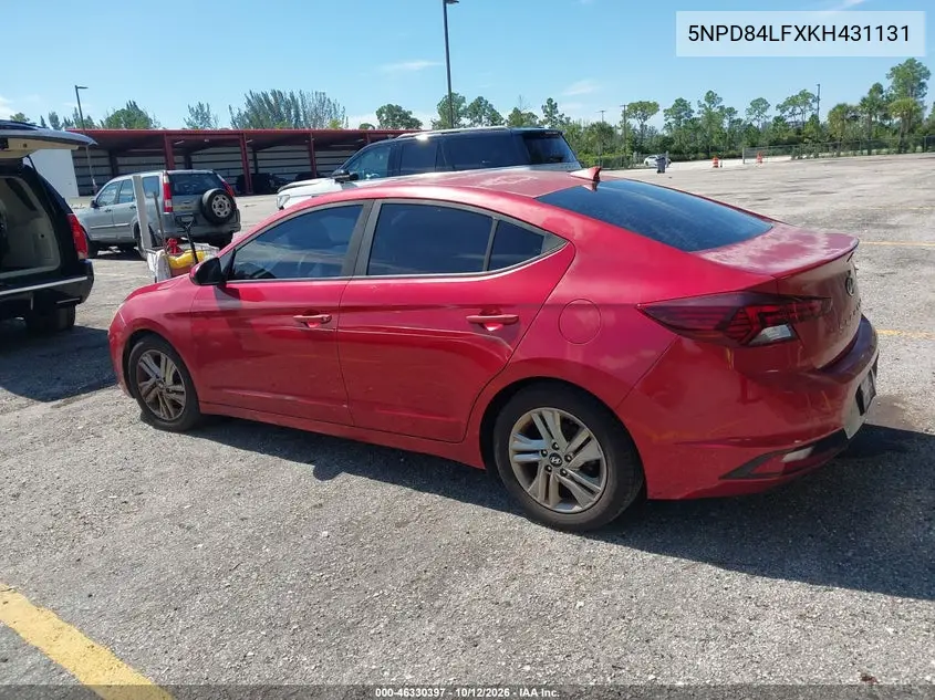 2019 HYUNDAI ELANTRA VIN 5NPD84LFXKH431131 — фото 3