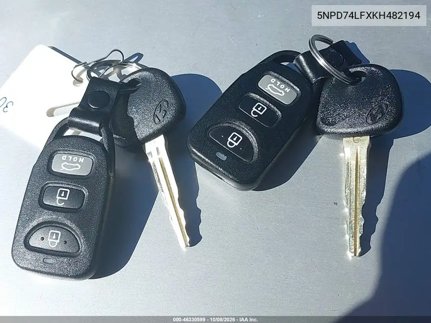 2019 HYUNDAI ELANTRA VIN 5NPD74LFXKH482194 — фото 11