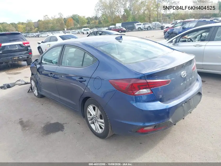 2019 HYUNDAI ELANTRA VIN 5NPD84LF6KH404525 — фото 3