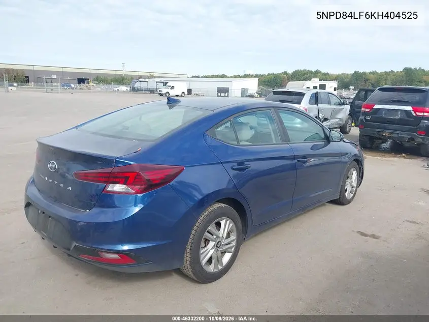 2019 HYUNDAI ELANTRA VIN 5NPD84LF6KH404525 — фото 4