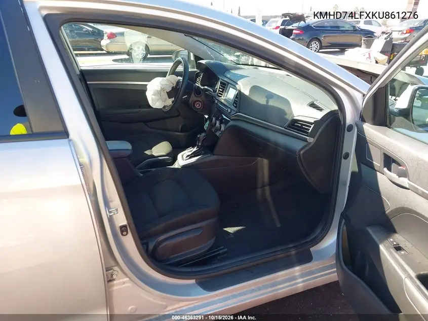 2019 HYUNDAI ELANTRA VIN KMHD74LFXKU861276 — фото 5