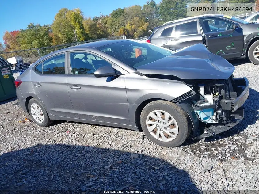2019 HYUNDAI ELANTRA VIN 5NPD74LF3KH484594 — фото 13