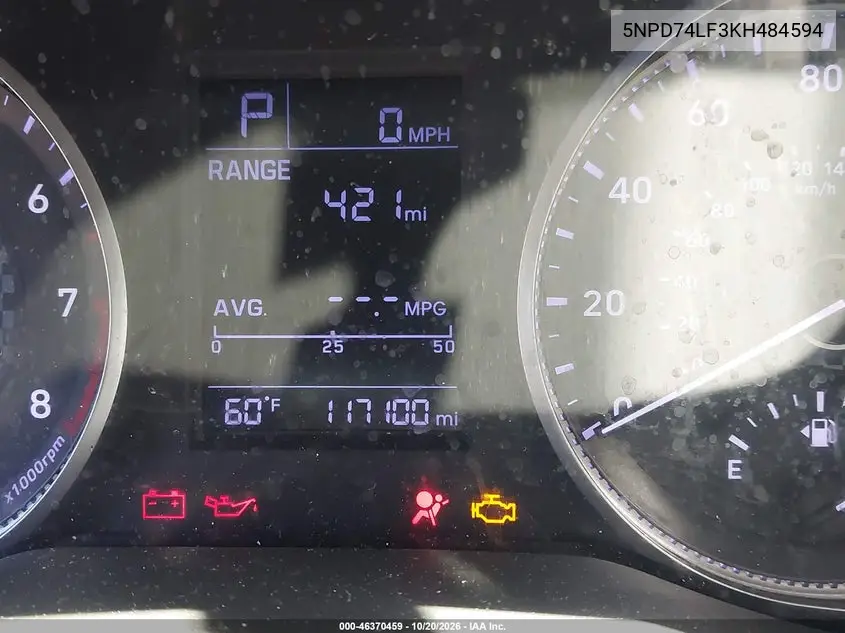 2019 HYUNDAI ELANTRA VIN 5NPD74LF3KH484594 — фото 15