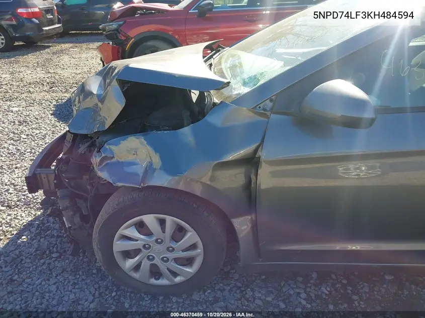2019 HYUNDAI ELANTRA VIN 5NPD74LF3KH484594 — фото 6