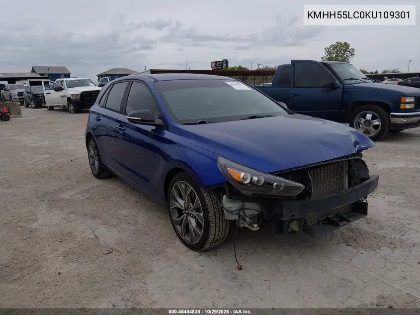 HYUNDAI ELANTRA 2019, VIN KMHH55LC0KU109301