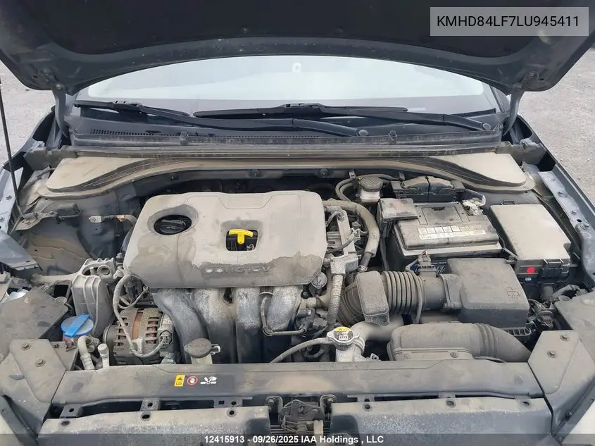 2020 HYUNDAI ELANTRA VIN KMHD84LF7LU945411 — фото 10