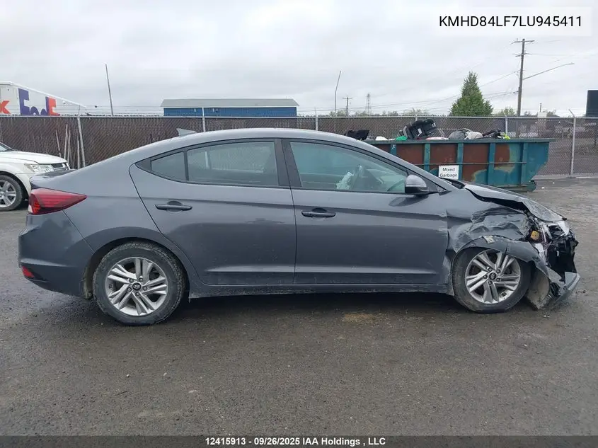 2020 HYUNDAI ELANTRA VIN KMHD84LF7LU945411 — фото 13