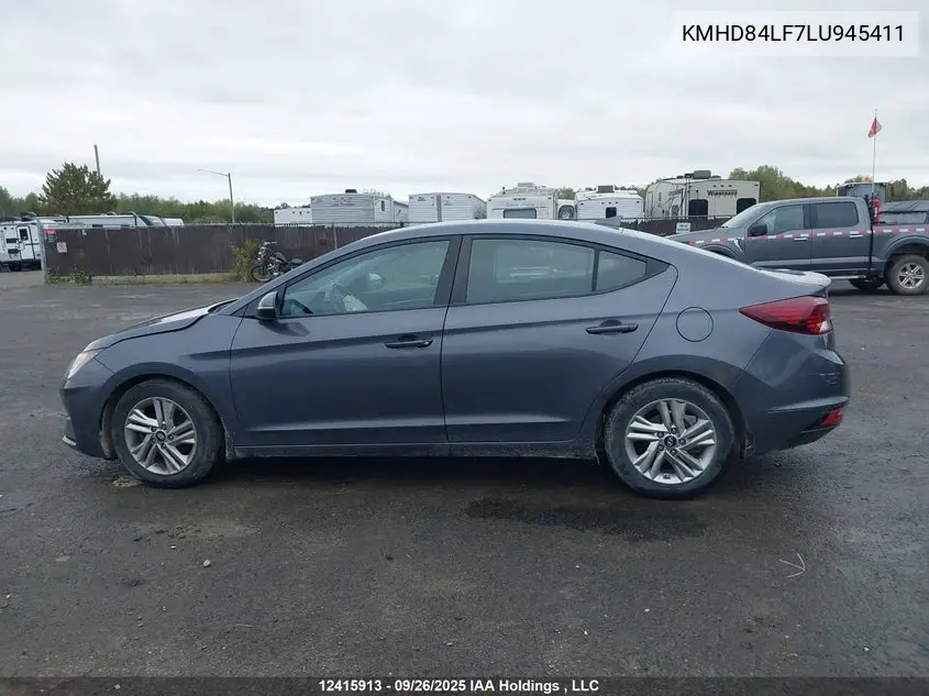 2020 HYUNDAI ELANTRA VIN KMHD84LF7LU945411 — фото 14