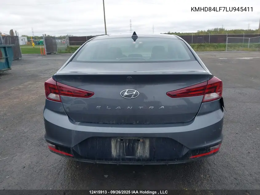 2020 HYUNDAI ELANTRA VIN KMHD84LF7LU945411 — фото 16