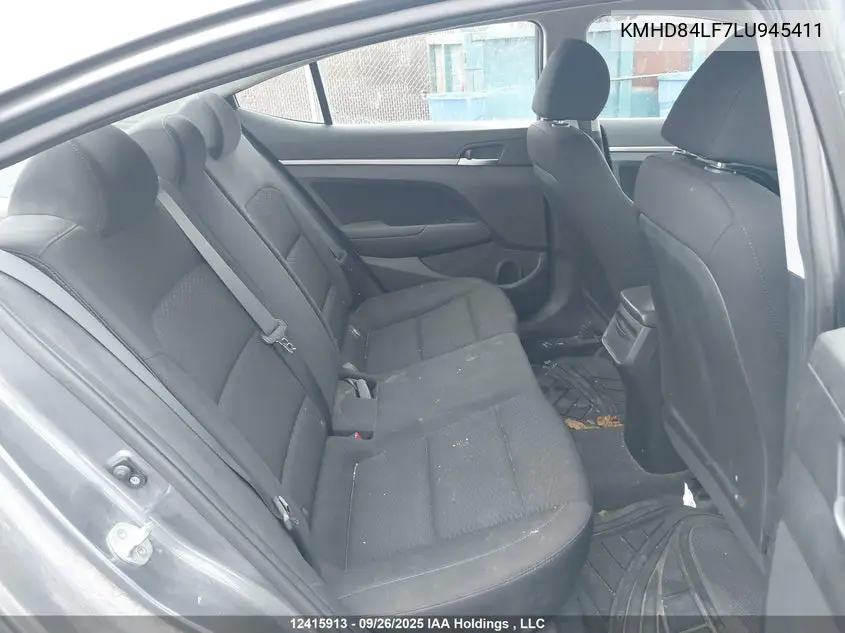 2020 HYUNDAI ELANTRA VIN KMHD84LF7LU945411 — фото 8