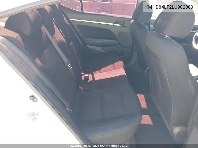 2020 HYUNDAI ELANTRA VIN KMHD84LF2LU902000 — фото 8