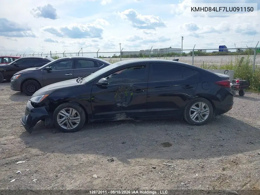 2020 HYUNDAI ELANTRA VIN KMHD84LF7LU091150 — фото 13