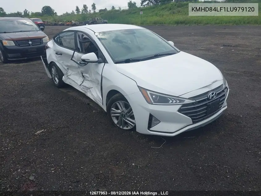 HYUNDAI ELANTRA 2020, VIN KMHD84LF1LU979120