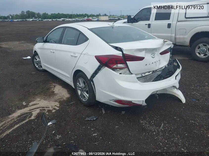 2020 HYUNDAI ELANTRA VIN KMHD84LF1LU979120 — фото 3