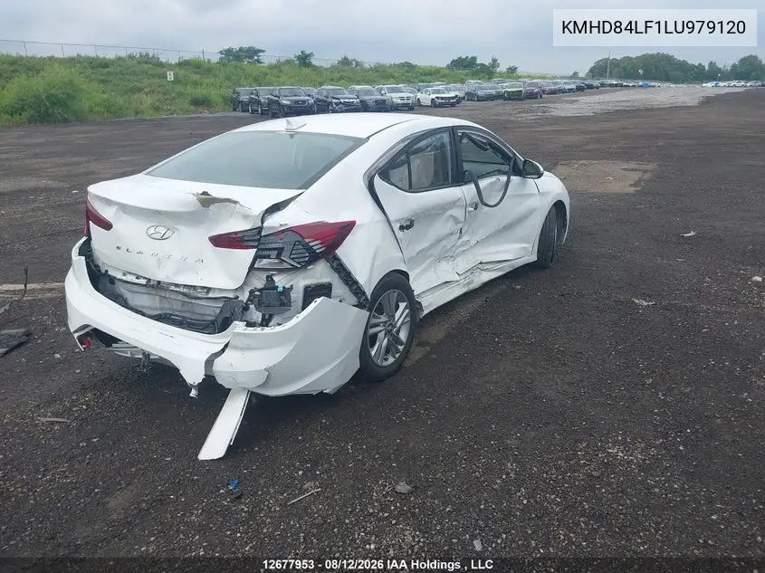 2020 HYUNDAI ELANTRA VIN KMHD84LF1LU979120 — фото 4