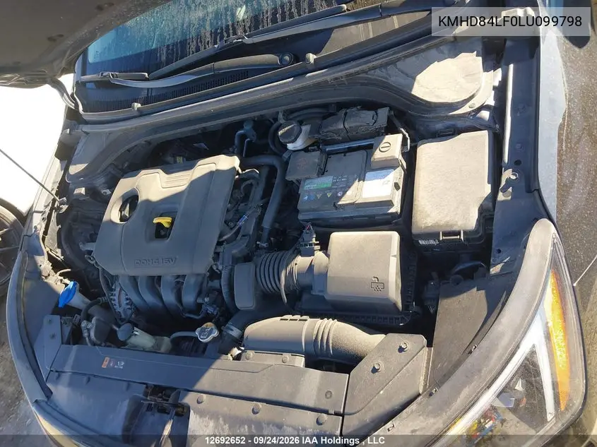 2020 HYUNDAI ELANTRA VIN KMHD84LF0LU099798 — фото 10