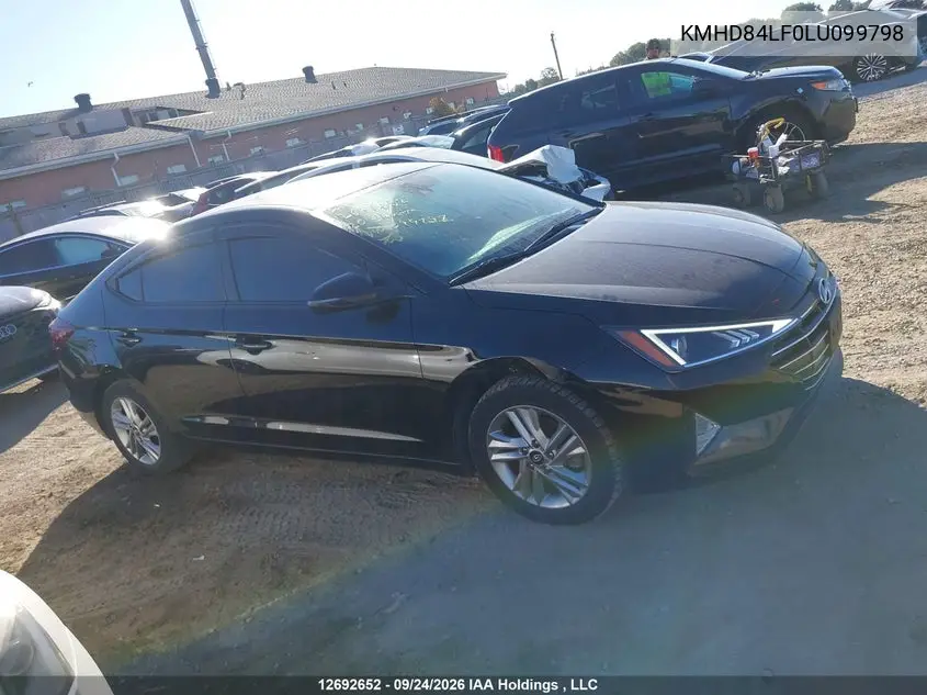 2020 HYUNDAI ELANTRA VIN KMHD84LF0LU099798 — фото 13