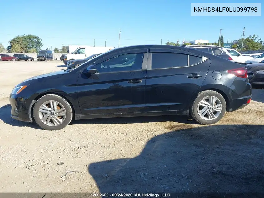 2020 HYUNDAI ELANTRA VIN KMHD84LF0LU099798 — фото 14