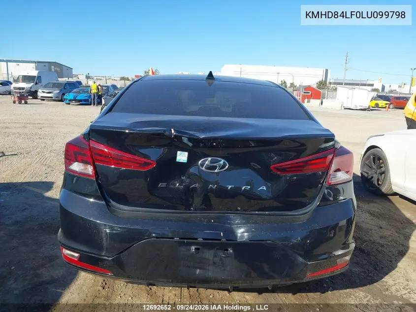 2020 HYUNDAI ELANTRA VIN KMHD84LF0LU099798 — фото 16