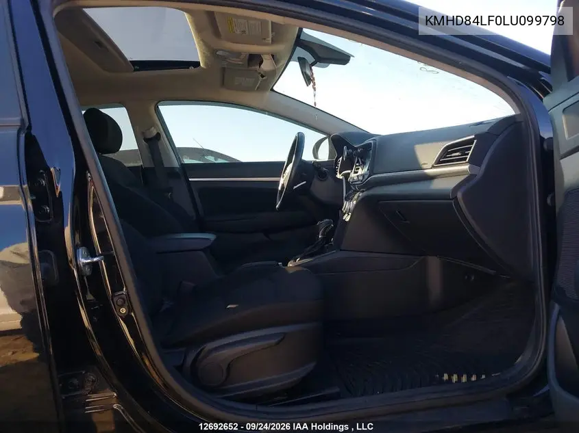 2020 HYUNDAI ELANTRA VIN KMHD84LF0LU099798 — фото 5
