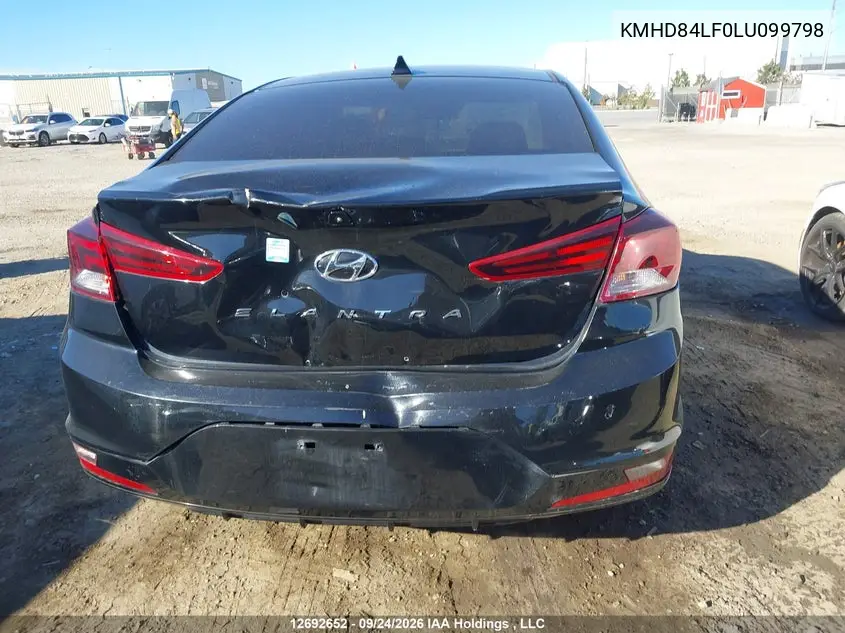 2020 HYUNDAI ELANTRA VIN KMHD84LF0LU099798 — фото 6