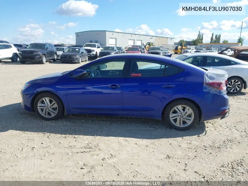 2020 HYUNDAI ELANTRA VIN KMHD84LF3LU907030 — фото 15