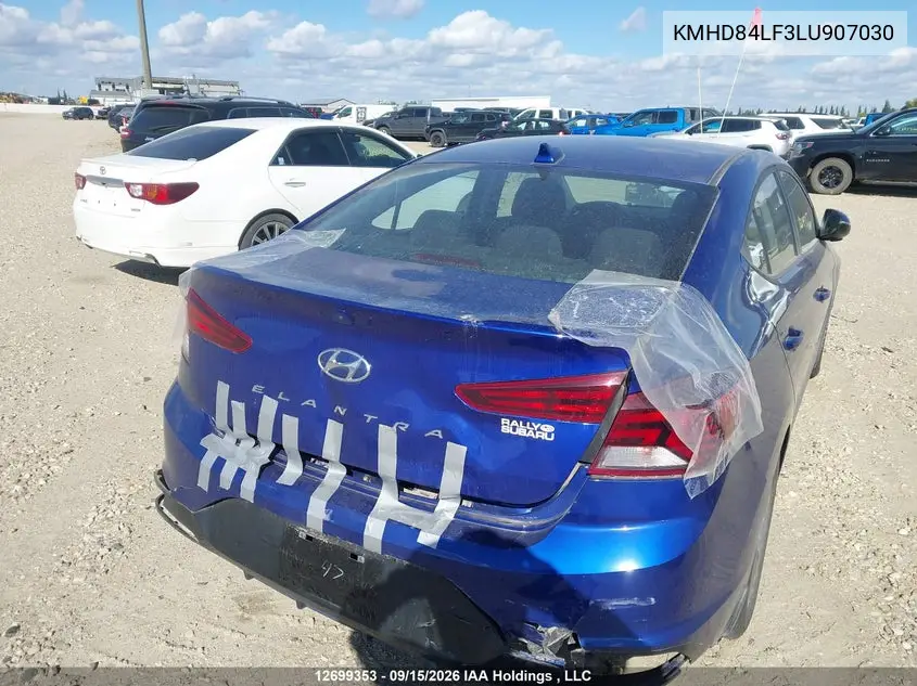 2020 HYUNDAI ELANTRA VIN KMHD84LF3LU907030 — фото 21