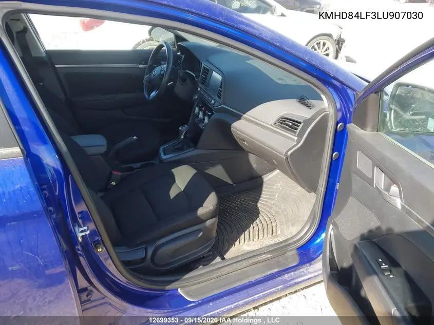 2020 HYUNDAI ELANTRA VIN KMHD84LF3LU907030 — фото 5