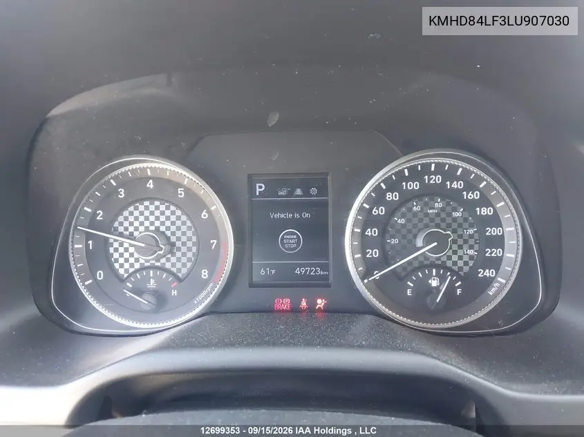 2020 HYUNDAI ELANTRA VIN KMHD84LF3LU907030 — фото 7