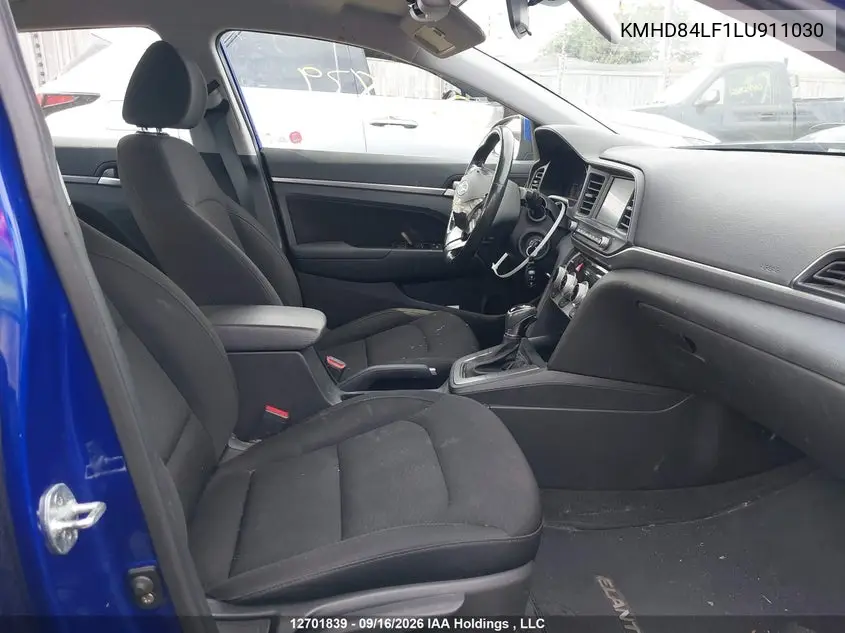 2020 HYUNDAI ELANTRA VIN KMHD84LF1LU911030 — фото 5