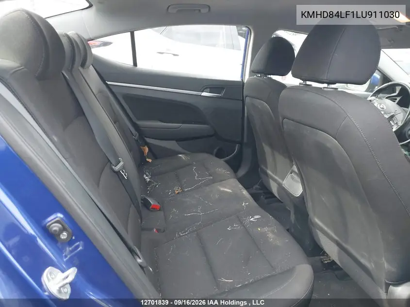 2020 HYUNDAI ELANTRA VIN KMHD84LF1LU911030 — фото 8