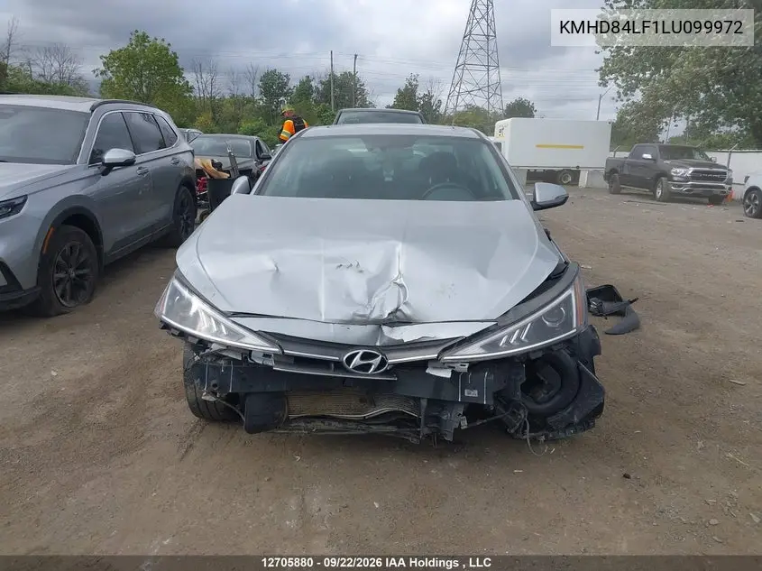 2020 HYUNDAI ELANTRA VIN KMHD84LF1LU099972 — фото 12