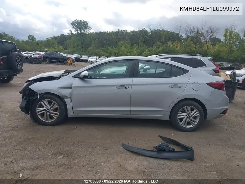 2020 HYUNDAI ELANTRA VIN KMHD84LF1LU099972 — фото 14