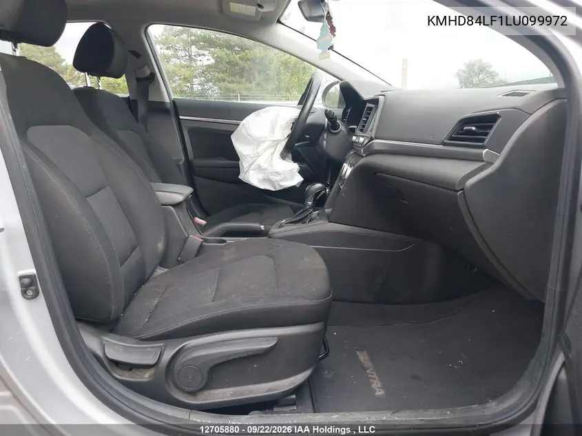 2020 HYUNDAI ELANTRA VIN KMHD84LF1LU099972 — фото 5